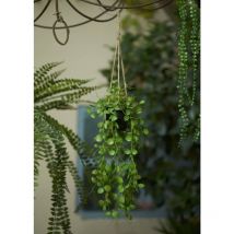 Plante artificielle suspendue Ceropegia 50 cm en pot