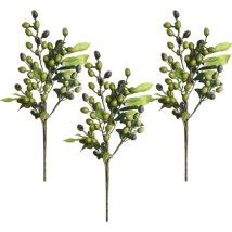 Plante artificielle, tiges de verdure artificielles pour vase, feuilles artificielles avec tiges pour décoration de maison, bureau, mariage, jardin