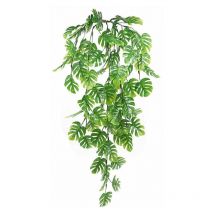 Plante Artificielle Tombante Interieur Exterieur, 2 Pièces Fausse Plante Suspendue Decoration Mariage Balcon Jungle Chambre Terrasse Maison,blanc vert