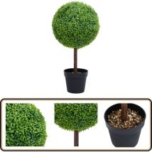 Plante de buis artificiel avec pot Forme de boule Vert 71 cm - Plante Artificielle - Plante De Buis - Décoration Intérieure - Fleur Artificielle