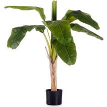 Plante décorative plastique cable de bananier en fer 80 x 120 x 80 cm