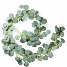Hanbing - Plante verte artificielle-Artificiel Eucalyptus Guirlande Faux Eucalyptus Feuilles Vigne d'eucalyptus Faite à la Main Guirlande de Feuilles
