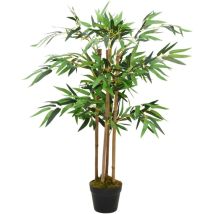 Plante verte artificielle Décor Maison Jardin Lexlife avec pot Bambou Twiggy - h 90 cm