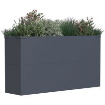 Pflanzkübel Horeca - 100x25x52 cm - Anthrazit - verzinkter Stahl