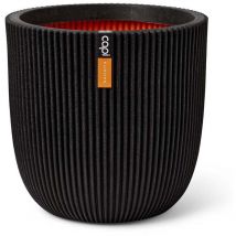 Capi - Planter Groove 43x41 cm Black
