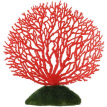 Plantes de corail artificielles en plastique ornementales pour aquarium sous-marin, décoration rouge