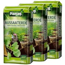 PLANTOP Aussaaterde, 3 x 20 Ltr (60 Ltr)