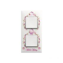 Plaque 2 postes collection Hello Kitty - Etoile Arnould Espace Evolution 64884