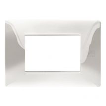 Plaque 3 modules Urmet Simon Nea en acier inoxydable brillant 11803.