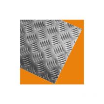 Le Roi Du Fer - Plaque alu strie antiderapante (damier) Dimension de la plaque - Standard, Epaisseur en mm - 4 / 5,5 mm, Largeur en cm - 50 cm,