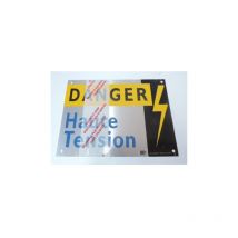 Catu - Plaque aluminium de signalisation de danger 'Haute Tension' 200x150mm AM65