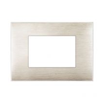 Plaque AVE YOUNG44 couleur beige brossé 3 places 44PJ03BEG/3D