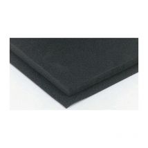 Plaque caoutchouc Polyéthylène noire, 1m x 2m x 3mm ( Prix pour 1 )