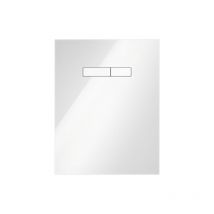 Tece Gmbh - TECElux plaque affleurant blanc bouton verre 9650000 blanc , opération manuelle