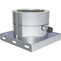 Le Sanitaire - Plaque de base ø 180 mm avec collecteur de condensat latéral