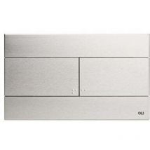 Plaque de commande 3/6L Casino mécanique double débit - inox - Regiplast