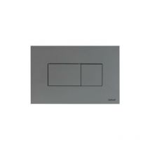 Regiplast - Plaque de commande 3/6L karisma pneumatique Double chasse - chromée mat