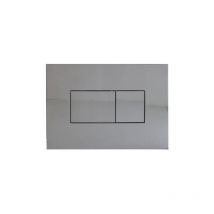 Plaque de commande 3/6L KARISMA pneumatique double débit - chromée - Regiplast