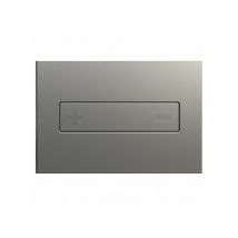 Regiplast - Plaque de commande 3/6L Océania mécanique double débit - inox brossé