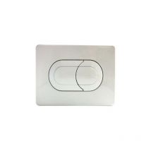 Plaque de commande 3/6L SALINA pneumatique double débit - blanche - Regiplast