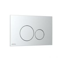 Alterna - plaque de commande duo - pour bâti-support autoportant concerto 2 - chromé k5230-k-ews6