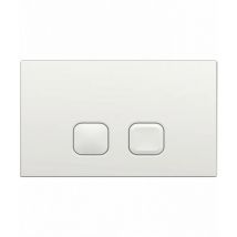 Regiplast PLAIN WC-Betätigungsplatte, Doppeltaste, weiß