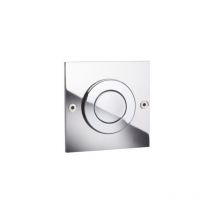 Regiplast - Plaque de commande mono trend pneumatique simple débit - inox chromé