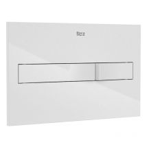 Plaque d'actionnement avec double chasse d'eau PL2 dual (one) Roca Couleur : Blanc