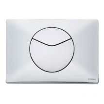 Schwab - Plaque de commande murale point duo wc encastré double volume chromé