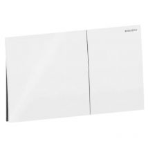Plaque de commande wc encastré Geberit Sigma 70, double touche, blanc