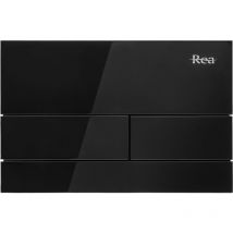 REA - plaque de commande wc type t black