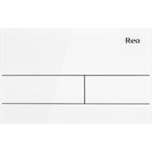 REA - plaque de commande wc type t white