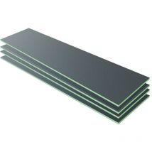 Grand Verre - Plaque de construction 125x60 à carreler en mortier d'épaisseur 40mm