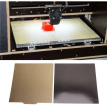 Ugreat - Plaque de construction pour imprimante 3D 290 x 290 mm pei double face, plaque de construction flexible en acier à ressort avec base