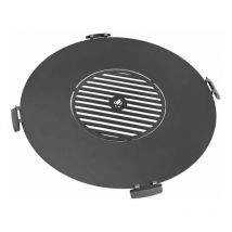 Cookking - Barbecue Plaque pour braséro 82 cm avec une grille 40 cm et 4 poignées