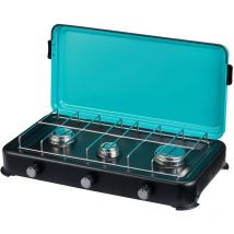 Intec - Plaque de cuisson gaz 3 feux 3000W Cuisinière à gaz portable Butane/Propane
