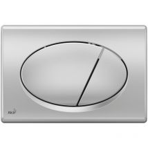 Alcaplast - Alca Plaque de commande double touche, Chrome mat (M72)