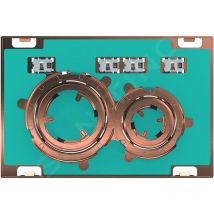 Sigma21 - Plaque de déclenchement 2 touches, or rouge, sans plaque de finition 115.650.00.1 - Geberit