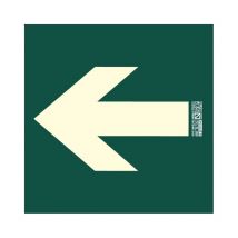 Plaque de direction flèche gauche EV26