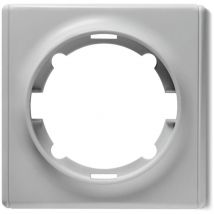 Plaque de finition Florence, en plastique, 1 poste - gris