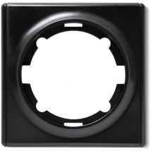 Plaque de finition Florence, en plastique, 1 poste - noir