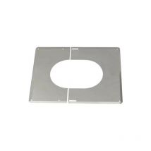 Plaque de finition TEN 482323 inox 30° à 45° D230mm