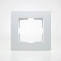 Plaque de finition plastique alu 1 poste 81x83x10mm