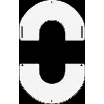 Plaque de finition ronde blanche ø 140 mm