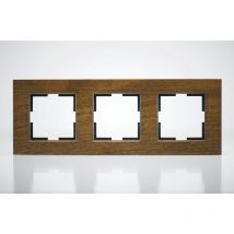 Plaque de finition bois massif noix 3 postes 84x230x10mm