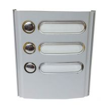 Elvox - Plaque modules avec 3 boutons, gris série Plaque 8000 8003