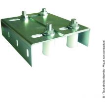 Plaque de guidage double réglage 4 olives D30
