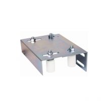 Plaque de guidage avec 4 olives en nylon Ø30mm - H55mm L220mm - Réglable - à visser Deco Fer Forge