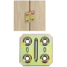 200 x plaque droite acc. trop. art.160 mm.50x 50