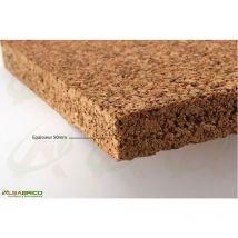 panneau de liège isolant brut, ép. 50mm - 1000 x 500mm, 4 panneaux = 2m²